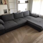 This is a photo of a grey L shape sofa that has been professionally steam cleaned, also the beige carpets have been steam cleaned too works carried out by Herne Hill Carpet Cleaning.